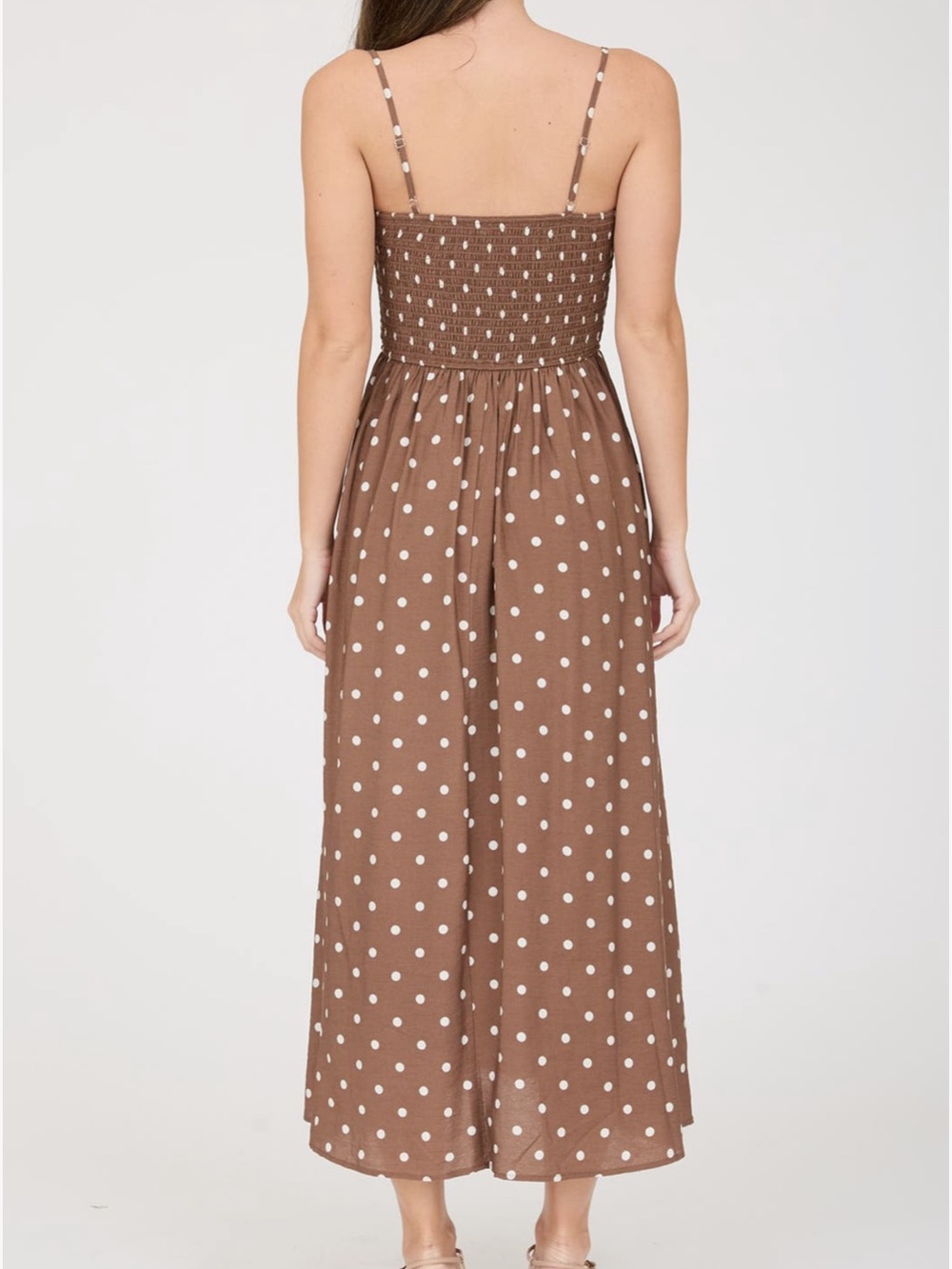Blu Pepper Polka Dot Midi Dress - Picture 2 of 7